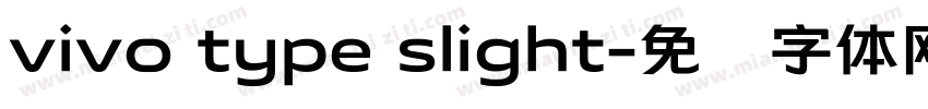 vivo type slight字体转换